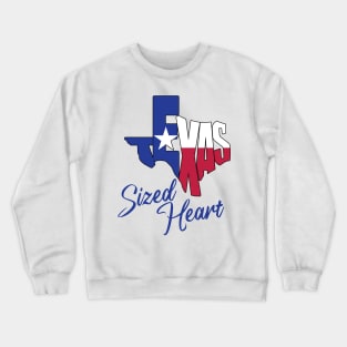 TEXAS-Sized Heart Crewneck Sweatshirt